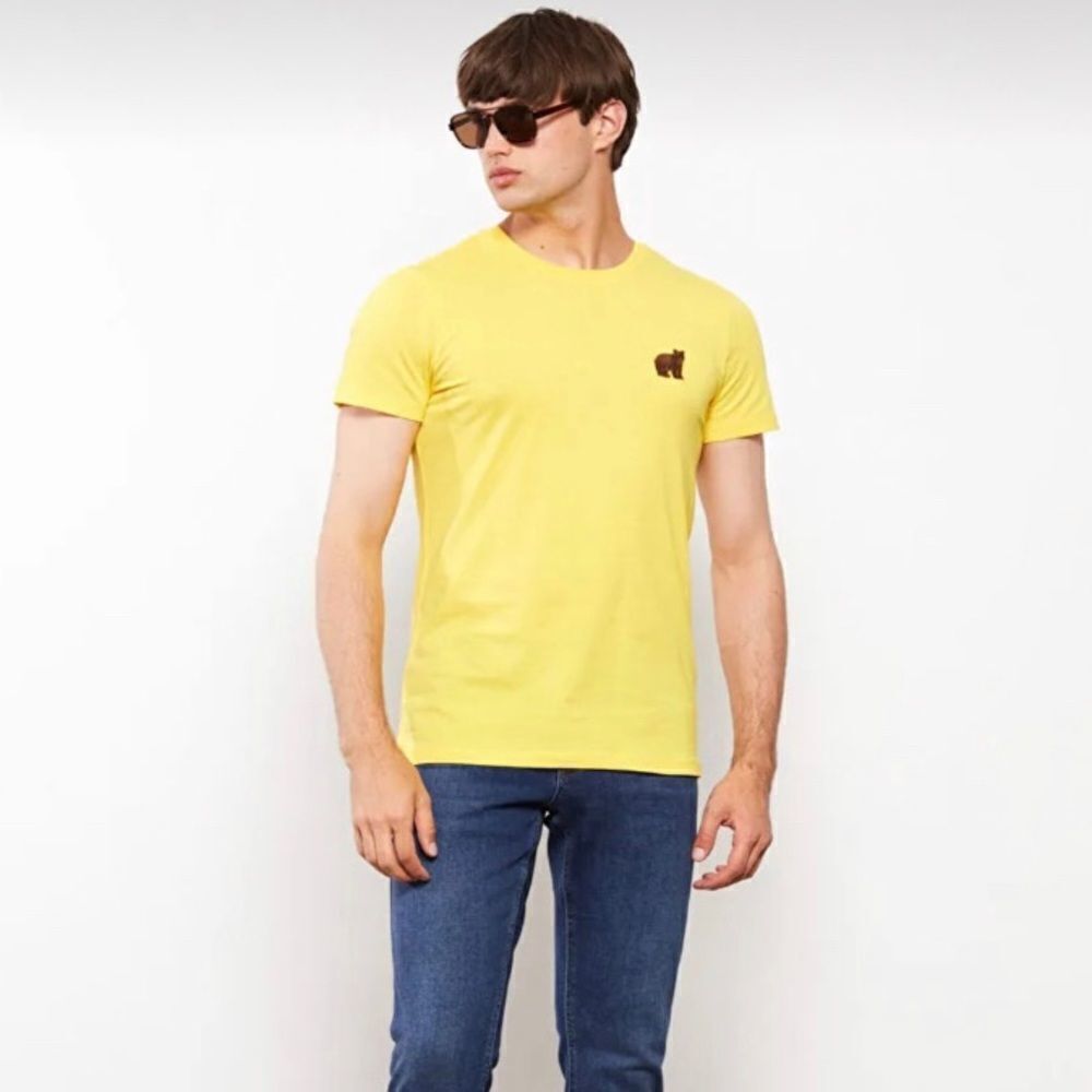 LC Waikiki Men’s Crew Neck Short Sleeve Embroidered Basic Teeshirt